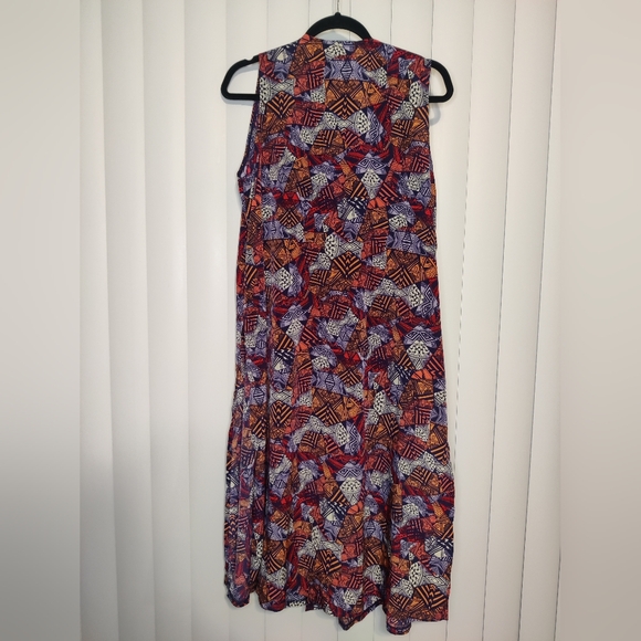 LuLaRoe Multicolor Sleeveless Vest/Kimono - Picture 2 of 5